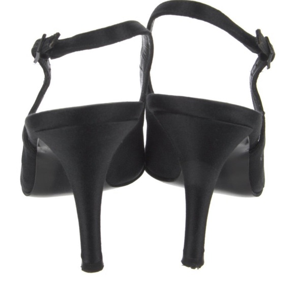 Stewart Weitzman Satin Cutout Accent Slingback Pumps
Size: 8 - Picture 4 of 6